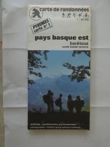 carte IGN randonnees pyrennees 2 pays basque est  baretous soule basse navarre - Imagen 1 de 1