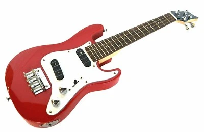 Tenor Ukulele Electric Solid Body Radiant Red SC Guitar Style by Clearwater - Image 1 of 4