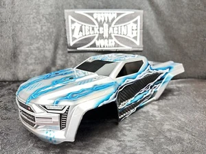 CUSTOM PAINTED RC TRUCK BODY ARRMA KRATON 6S BLX ARA406158 1/8 1/8TH FIRE ZIELKE - Picture 1 of 21