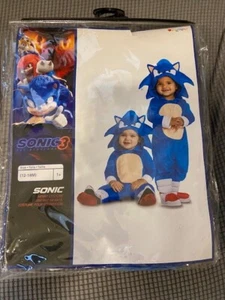 Classic Sonic the Hedgehog 3 Child Unisex Costume Jumpsuit Toddler Size 12-18mos - Picture 1 of 2
