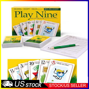 PLAY NINE 9 THE CARD GAME OF GOLF 2-6 PLAYERS FAMILY FUN BRAND NEW SEALED USA