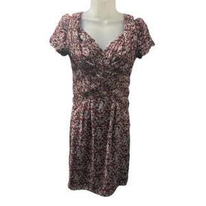 Zac Posen Floral Chiffon Cap Sleeve Dress Size 8 - Picture 1 of 8