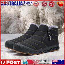Fur Lined Snow Boots Winter Snow Boots Cozy Men Short Shaft Boots for Winter