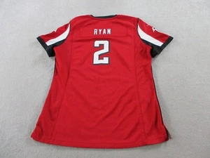 Atlanta Falcons Jersey Womens Large Red Nike On Field Matt Ryan Super Bowl NFL - Picture 1 of 12