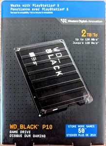 Western Digital WD Black P10 HDD Game Drive 2TB (PlayStation 4 or 5) - Afbeelding 1 van 4