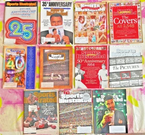 11 Sports Illustrated Anniversary Issues - 25th, 30th, 40th, 50th, 60th, 70th + - Picture 1 of 12
