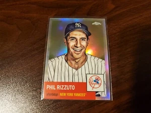 2022 Topps Chrome Platinum Refractor #366 Phil Rizzuto New York Yankees - Picture 1 of 2