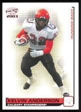 2003 Pacific CFL Red #14 Kelvin Anderson