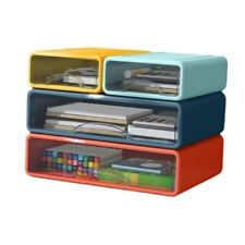  4-Pack Stackable Office Storage Boxes with Drawers | SHOPBOP 4-Drawer Desk 