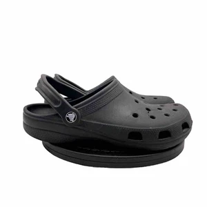 Crocs Classic Black Clogs - Men's Size 7/ Women's Size 9 - Picture 1 of 9