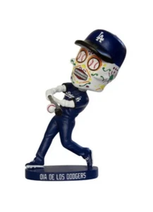 Los Angeles Dodgers Dia De Los Muertos Sugar Skull Bobblehead Game 1 *PRESALE* - Picture 1 of 3