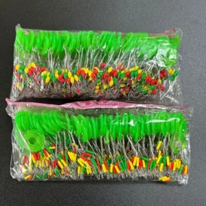 600pcs Float Rubber Stopper Fishing Bobber Stopper Oval Sliding Float Stops US - Picture 1 of 24