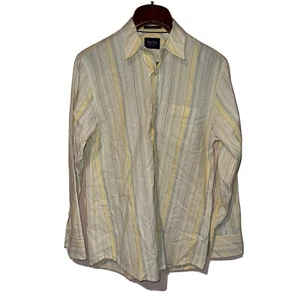Indigo Palms Tommy Bahama Dress Shirt Tailored Fit Yellow Blue Cotton Small - Picture 1 of 6