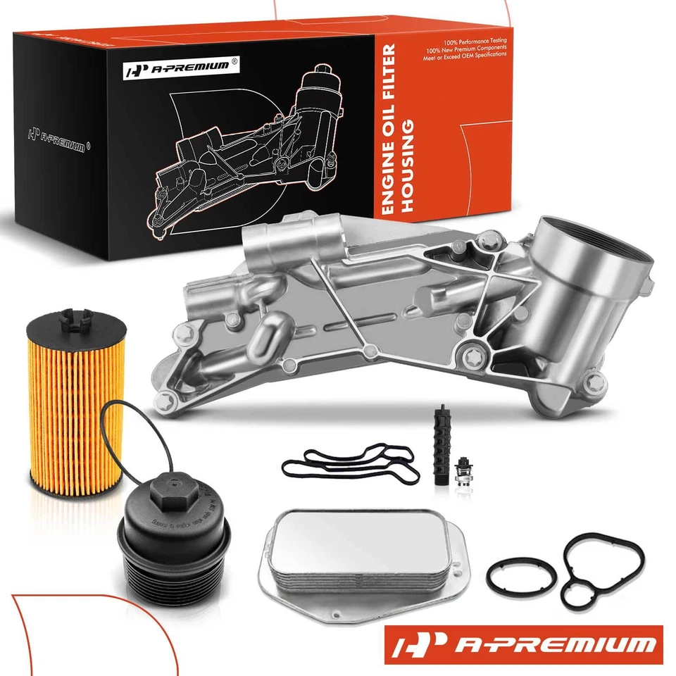 A-Premium Engine Oil Cooler w/ Filter Assy for Chevy Aveo5 Cruze Buick Pontiac - Image 1 of 4