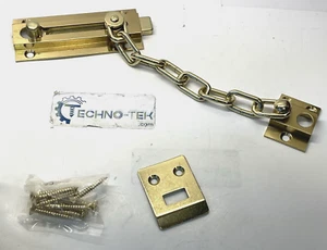 (Lot of 5) Safety Chain Door Lock Heavy Duty Latch Chain Door Lock - Picture 1 of 6