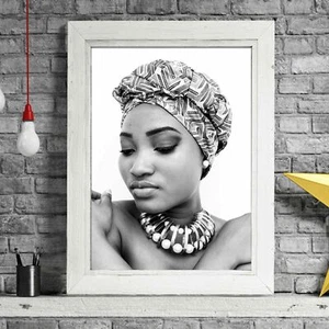 AFRICAN WOMAN - Tribal Poster Picture Print - Sizes A5 to A0 **FREE DELIVERY** - Picture 1 of 14