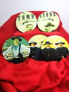  Untersetzer Western Tombstone Film Wyatt Earp Kurt Russel Val Kilmer Kunstleder  - Bild 1 von 20