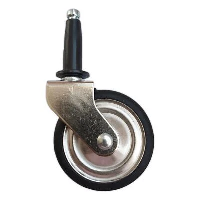 Teewagenrolle Ø 39 / 50 / 60 / 75 mm schwarz Ersatzrad Servierwagen Rad Rolle