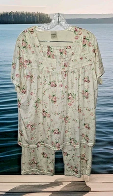 BLAIR Pijama Mujer-Talla LG-amarillo Floral NUEVO Sin Etiqueta Foto 1 de 4