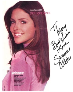 SUMMER ALTICE Autographed 8X11 August 2000 Playmate FREE SHIP! Wedding Crashers - Picture 1 of 2
