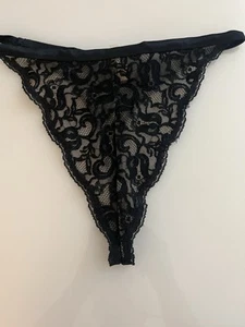 New Natori Lace Panties Thing G-String La Perla Dupe Large Y2K Vintage Retro - Picture 1 of 3
