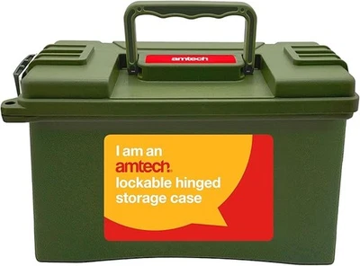 Amtech - Plastic Tool Box, Waterproof Storage Box with Twin Locking Points for S - Image 1 of 4