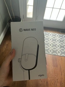 New Elgato Wave Neo Microphone USB-C to USB-A Gaming Streaming 10MAI9901 Sealed - Afbeelding 1 van 2