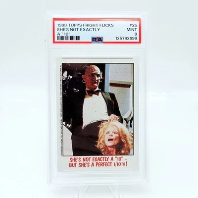1988 Topps Fright Flicks #25 Freddy Krueger PSA 9 Not Exactly a 10 Pop 3 - Image 1 of 3