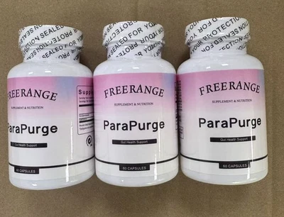 3 Pack ParaPurge Gut Cleanse Capsules Gut and Colon Immune Support Non-GMO 180ct - Image 1 of 3