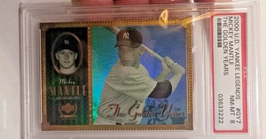2000 Upper Deck UD Yankees Legends MICKEY MANTLE #GY7 Golden Years GRADED PSA 8 - Bild 1 von 4