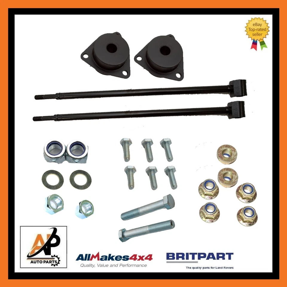 KIT DE ESLABONES INFERIORES BRAZO DE ARRASTRE TRASERO, CASQUILLOS, ESLABONES Y PERNOS PARA LAND ROVER DEFENDER Foto 1 de 1