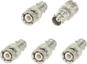 5x BNC Male to Female RF Adapter 50Ohm for GPS Scanner Antenna CCTV Video Camera - Picture 1 of 6