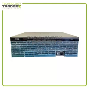 Cisco 3945 V02 Integrated Service Router W/ 1x PWS 4x VWIC3-2MFT-T1/E1 - Picture 1 of 2