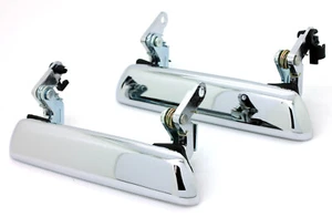 NEW Chrome Outside Door Handle Pair / For Datsun 240Z 260Z 280Z Exterior Nissan - Picture 1 of 9