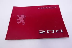 4684🔜 Peugeot 204 Bedienungsanleitung Top Zustand - Bild 1 von 7