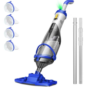 Cordless Pool Vacuum with Telescopic & Extension Poles 9.12ft, 18.5 GPM Suction - Picture 1 of 8