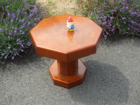 Original Art Deco octagonal lamp / coffee / occasional table, 1920s/30s era Cover