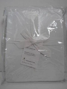 Pottery Barn Peace & Quiet Noise-Reducing Blackout Curtain, 50" x 96" White New - Picture 1 of 7