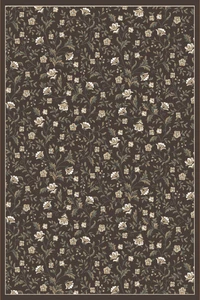 8x11 Radici Brown Bordered Leaves Vines Area Rug 6674 - Aprx 7' 10" x 10' 6" - Picture 1 of 1