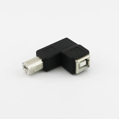 USB 2.0 B Female To USB B Male Right Angle Printer Extension Converter Adapter - Image 1 of 4