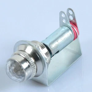 1pc Guitar Amp White Jewel Lamp Indicator Amplifier for pilot Light Metal - Picture 1 of 3