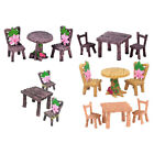 5 Sets Fairy Tale Table and Chair Cover Bling Decor Simulated Furniture