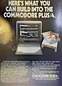 1984 Magazine Advertisement Commodore Plus/4 Computer With Software Built In - Picture 1 of 3