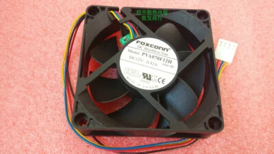 FOXCONN 7020 PVA070F12H DC12V 0.42A 4-wire PWM CPU fan - Image 1 of 3