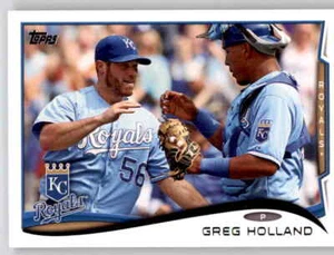 2014 Topps Greg Holland Base Card MLB PWE Royals #617 - Picture 1 of 2