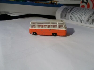 Caja de cerillas vintage Lesney #68 Mercedes Coach naranja 1966 CS#3 Foto 1 de 4