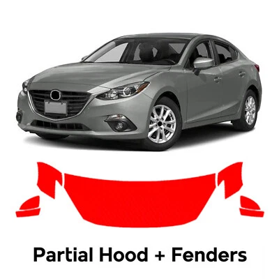 Película de protección de pintura PPF precortada para capó para Mazda 3 2014-2016 Foto 1 de 4