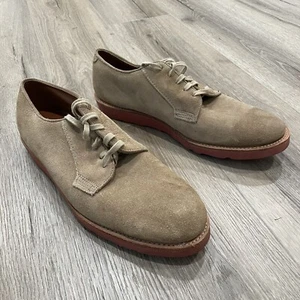 Gorilla USA Men's Suede Oxford Shoes 10 Dress Casual Career Sturdy Tan Vibram - Picture 1 of 11