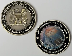 NSA NATIONAL SECURITY AGENCY SECURE OUR NATION CHALLENGE COIN - Bild 1 von 6
