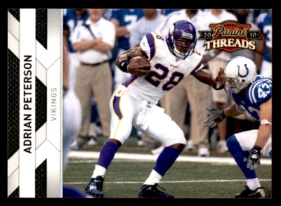 2010 Panini Threads Adrian Peterson    #80 Minnesota Vikings - Image 1 of 2
